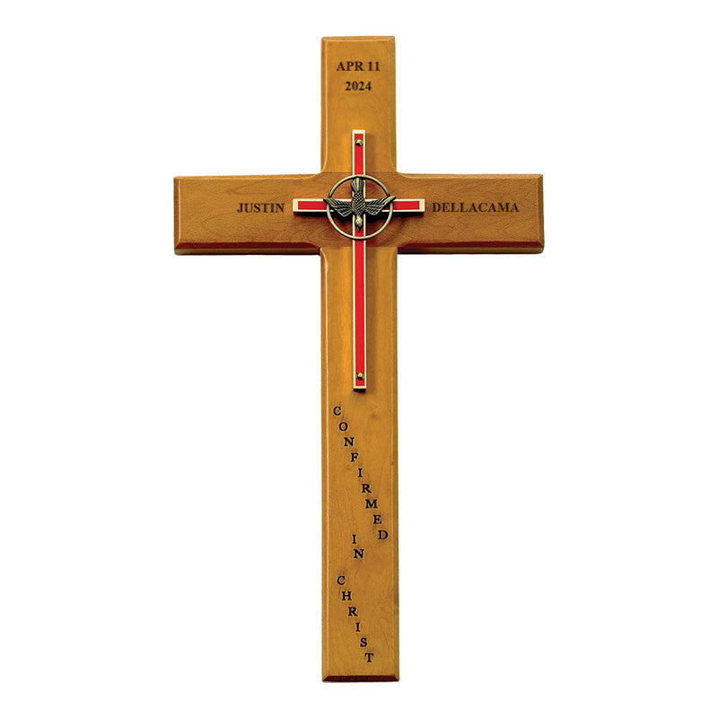 Confirmation Maple Wood Cross - 10 inch