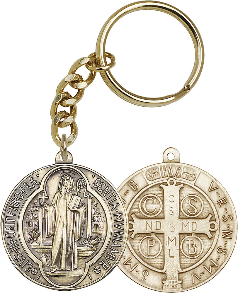 Round St. Benedict Keychain