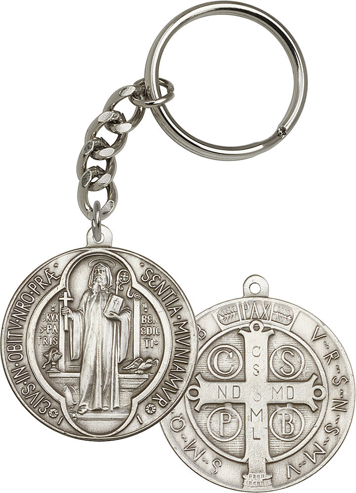 Round St. Benedict Keychain