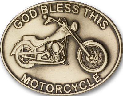 God Bless This Motorcycle Visor Clip