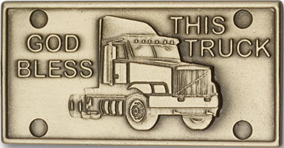 God Bless This Truck Visor Clip