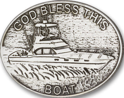 God Bless This Boat Visor Clip