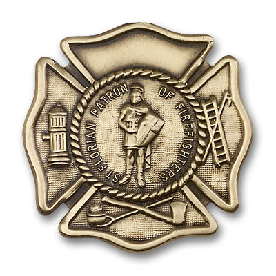St. Florian Patron Saint of Firefighters Visor Clip