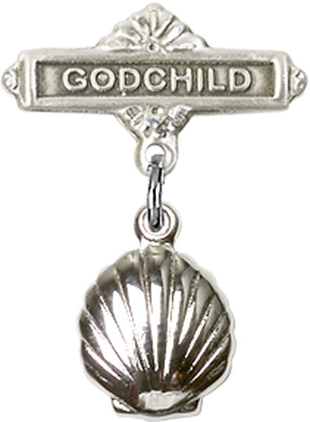 Shell Charm and Godchild Badge Pin