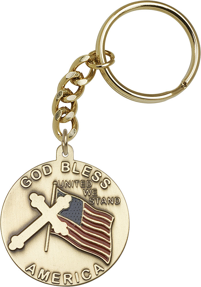 God Bless America Keychain