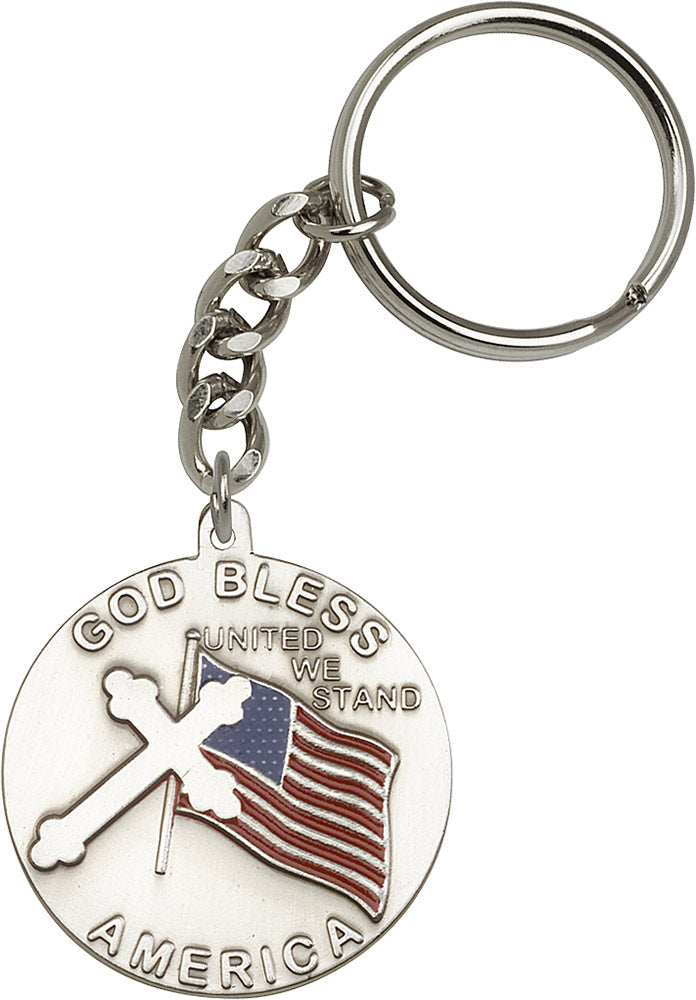 God Bless America Keychain