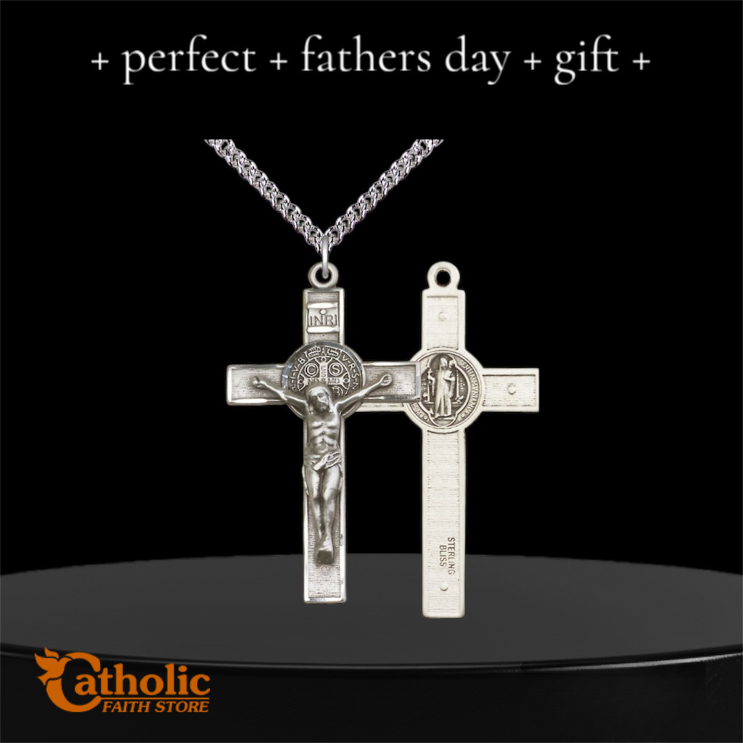 Saint Benedict Crucifix Pendant for Men