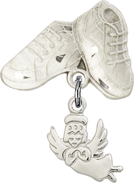 Guardian Angel Charm and Baby Boots Pin