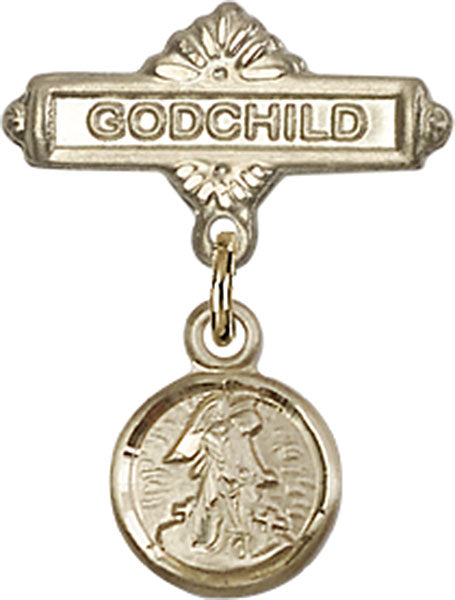 Guardian Angel Charm and Godchild Badge Pin