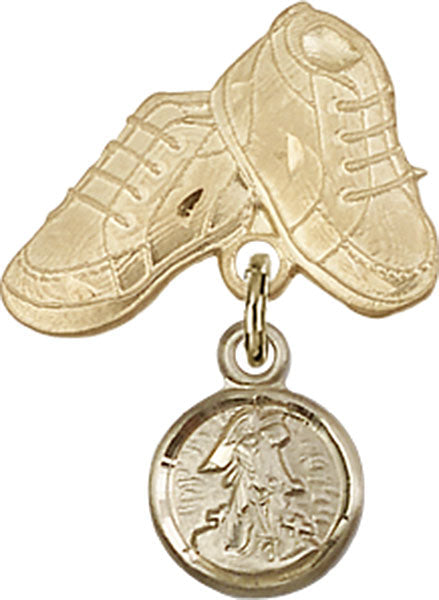 Guardian Angel Charm and Baby Boots Pin