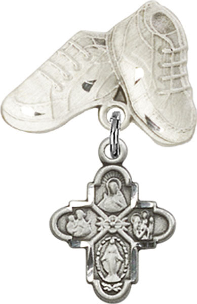4-Way Charm and Baby Boots Pin