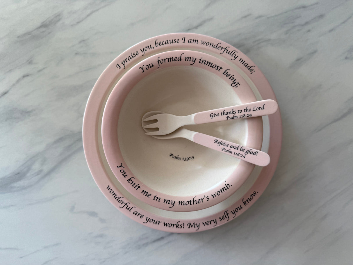 Children's Dinnerware Set - Pink