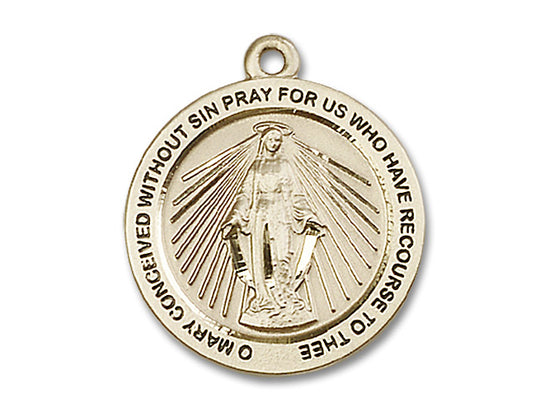 Rays of Light Miraculous Medal Necklace