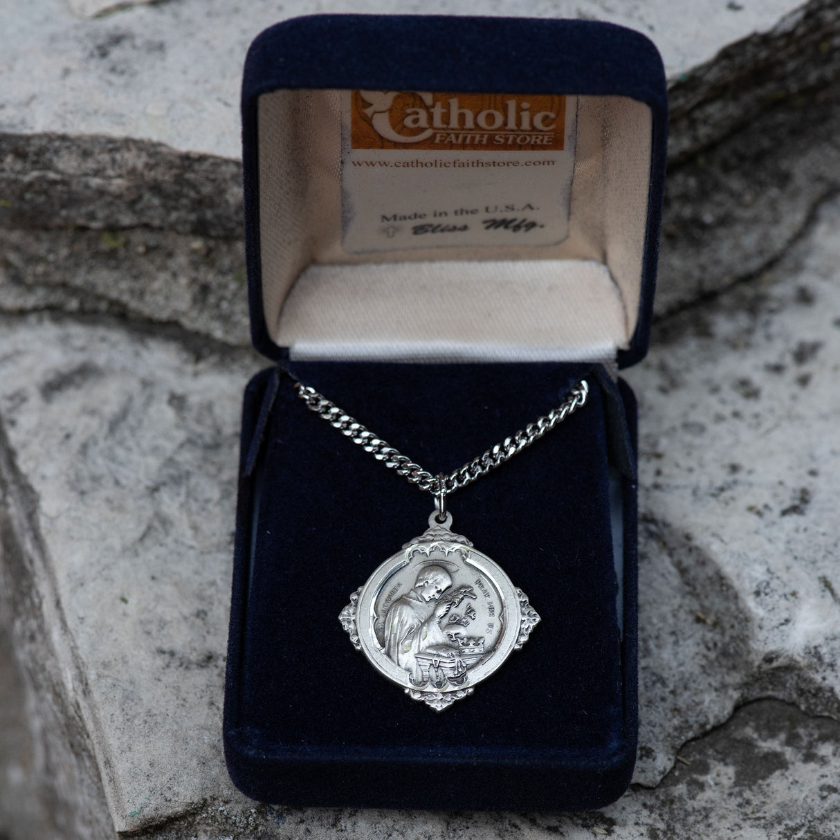 St Aloysius Sterling Silver Medal