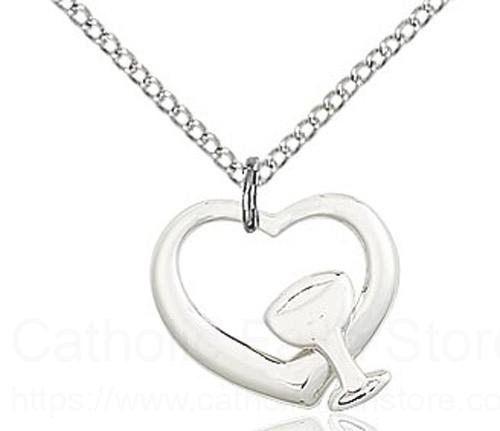 Heart with Chalice Medal