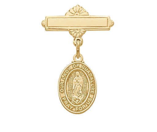Our Lady of Guadalupe Baby Bar Pin