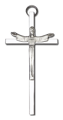 Contemporary Risen Christ Wall Crucifix 4"