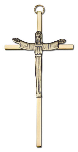 Contemporary Risen Christ Wall Crucifix 6"