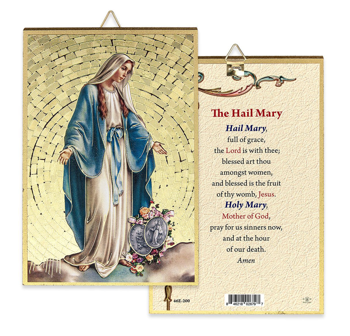 Our Lady of Grace Prayer Wall Plaque 4x6 Mosaic Plaque