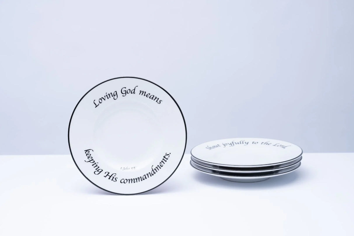 Daily Bread Appetizer Plates - Set of 4