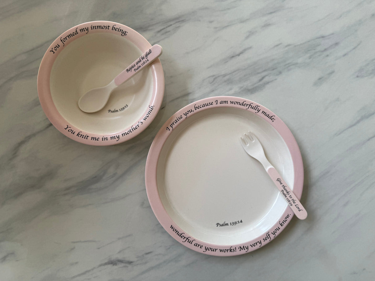 Children's Dinnerware Set - Pink
