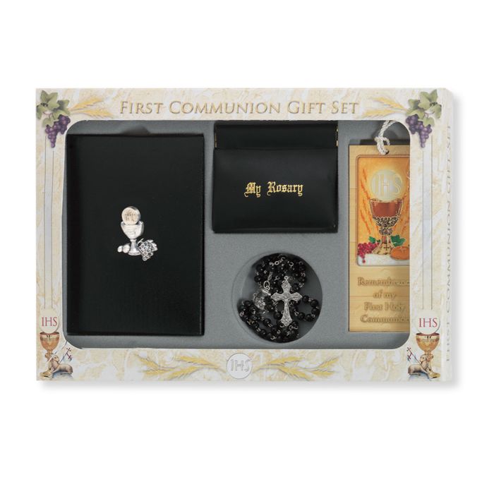 First Communion Deluxe Gift 6 Piece Chalice Pin Set for Boys