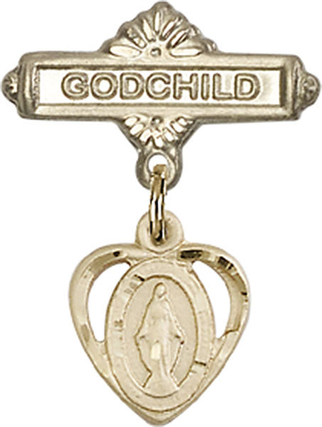 Miraculous Charm and Godchild Badge Pin