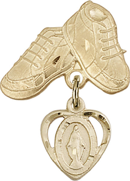 Miraculous Charm and Baby Boots Pin