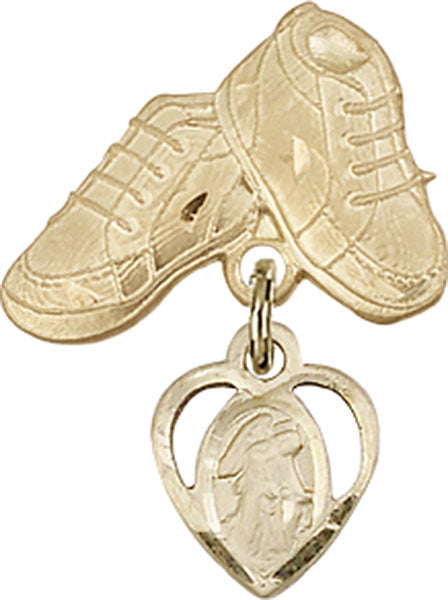 Guardian Angel Charm and Baby Boots Pin