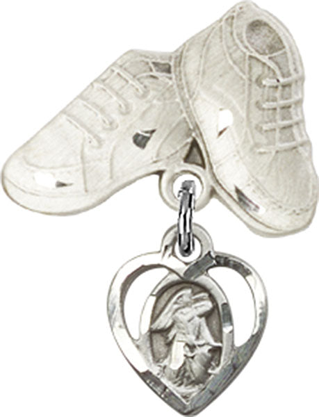 Guardian Angel Charm and Baby Boots Pin
