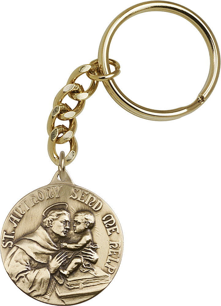 Round St. Anthony Keychain