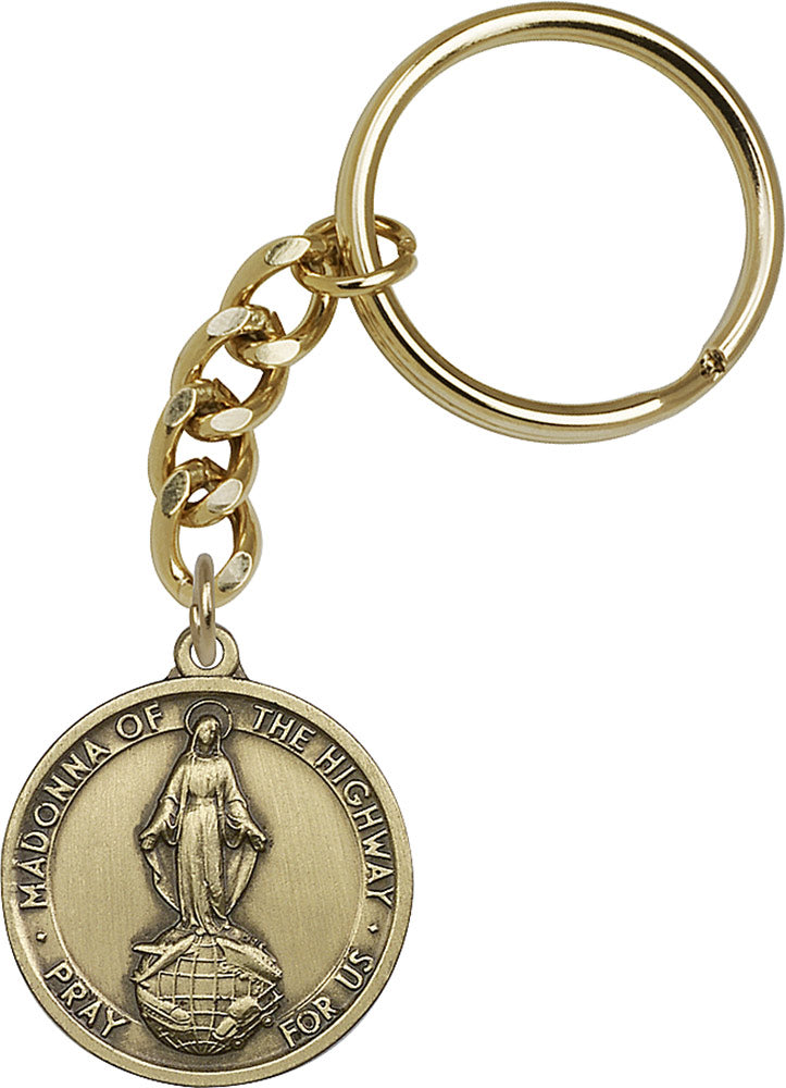 Our Lady of the Highway Keychain