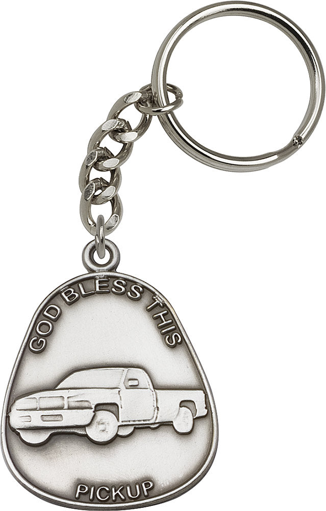 God Bless This Pickup Keychain
