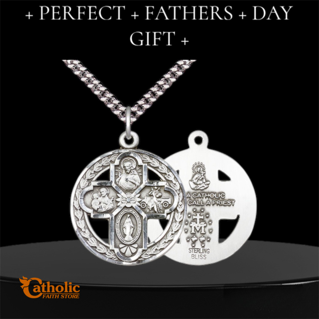 Round Four-Way Cross Medal