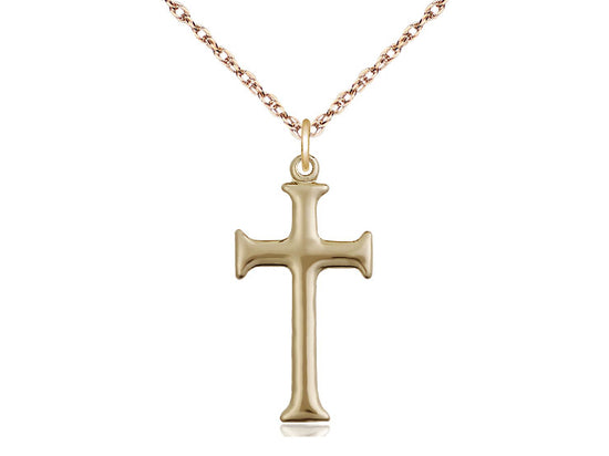 Women's Shiny Sleek Cross Pendant