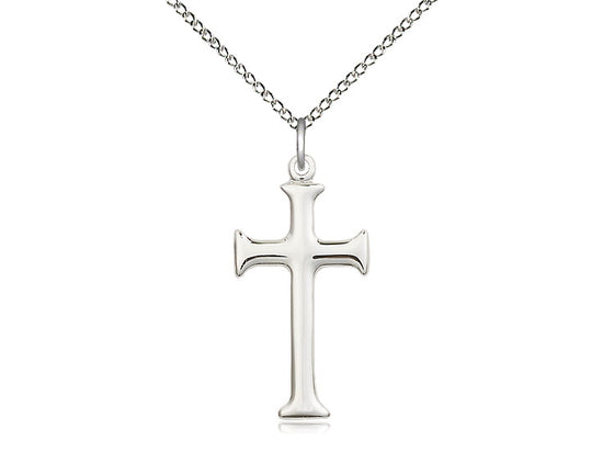 Women's Shiny Sleek Cross Pendant