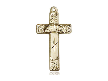 Grape and Floral Women's Cross Necklace