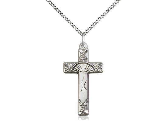 Grape and Floral Women's Cross Necklace