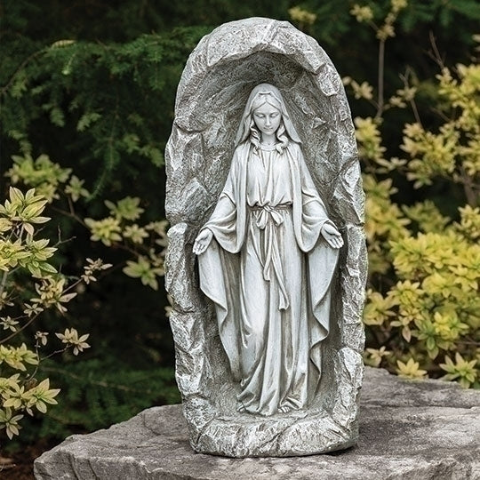 Our Lady of Grace LED Solar Garden Statue 18.75"