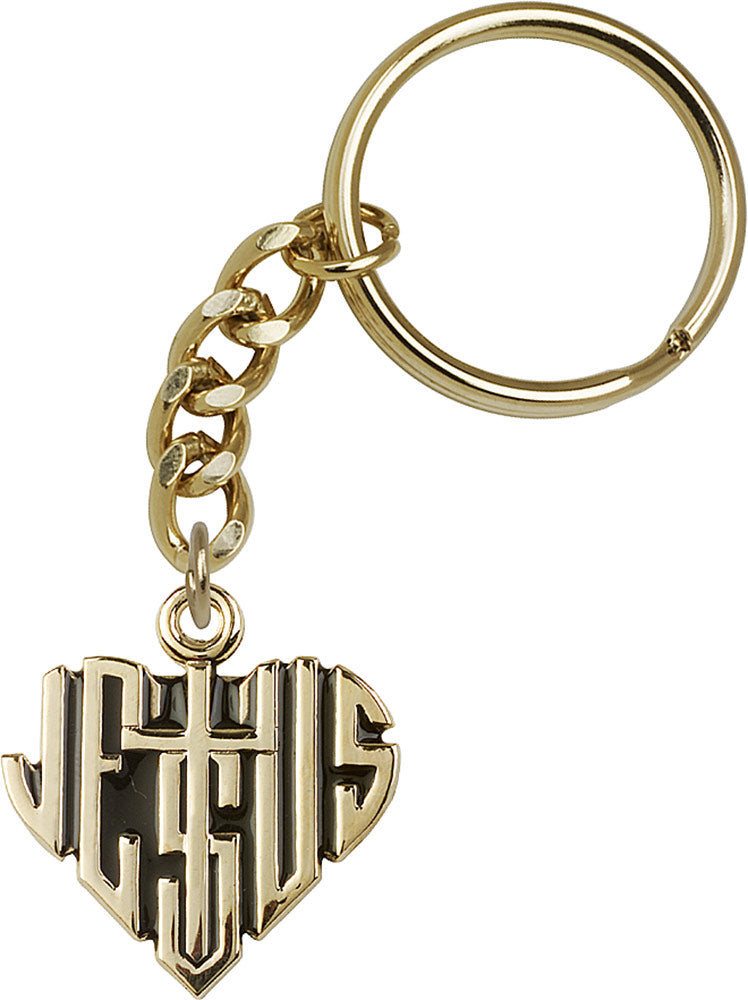Heart of Jesus with Cross Keychain