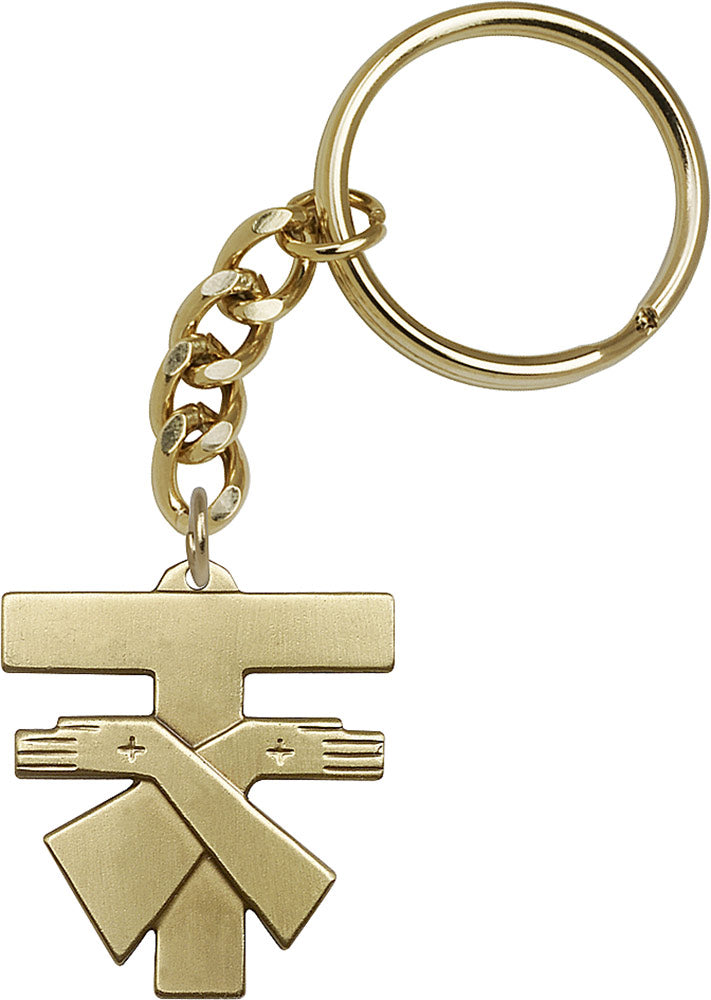 Franciscan Cross Keychain