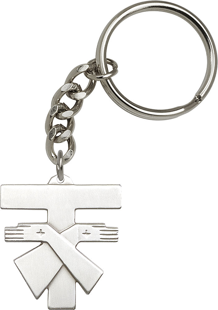 Franciscan Cross Keychain