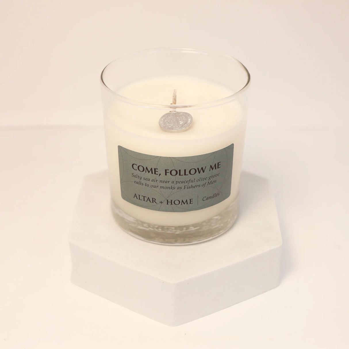 Come Follow Me Scented Candle – Sea Air, Olive & Citrus | 5.5 oz Coconut Soy Wax