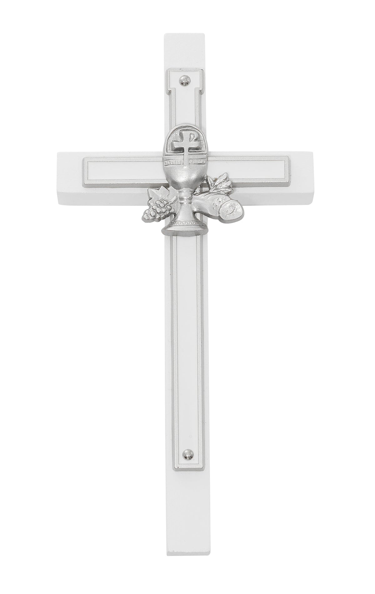 Enamel Chalice Overlay First Communion Cross