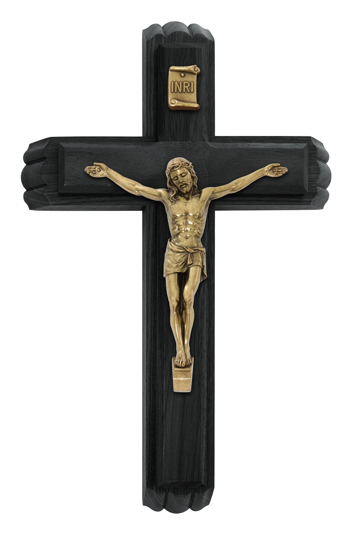 Black Wood Sick Call Crucifix Set