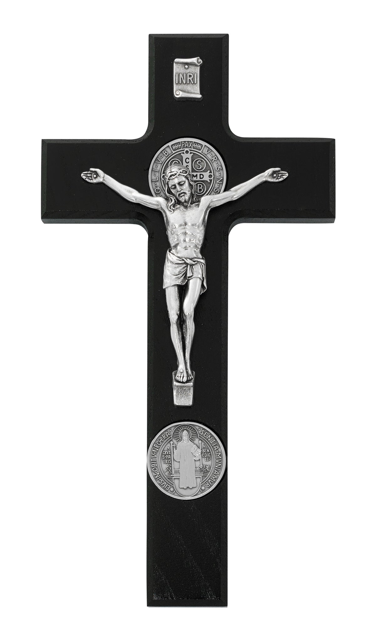 St. Benedict Wall Crucifix with Italian Corpus