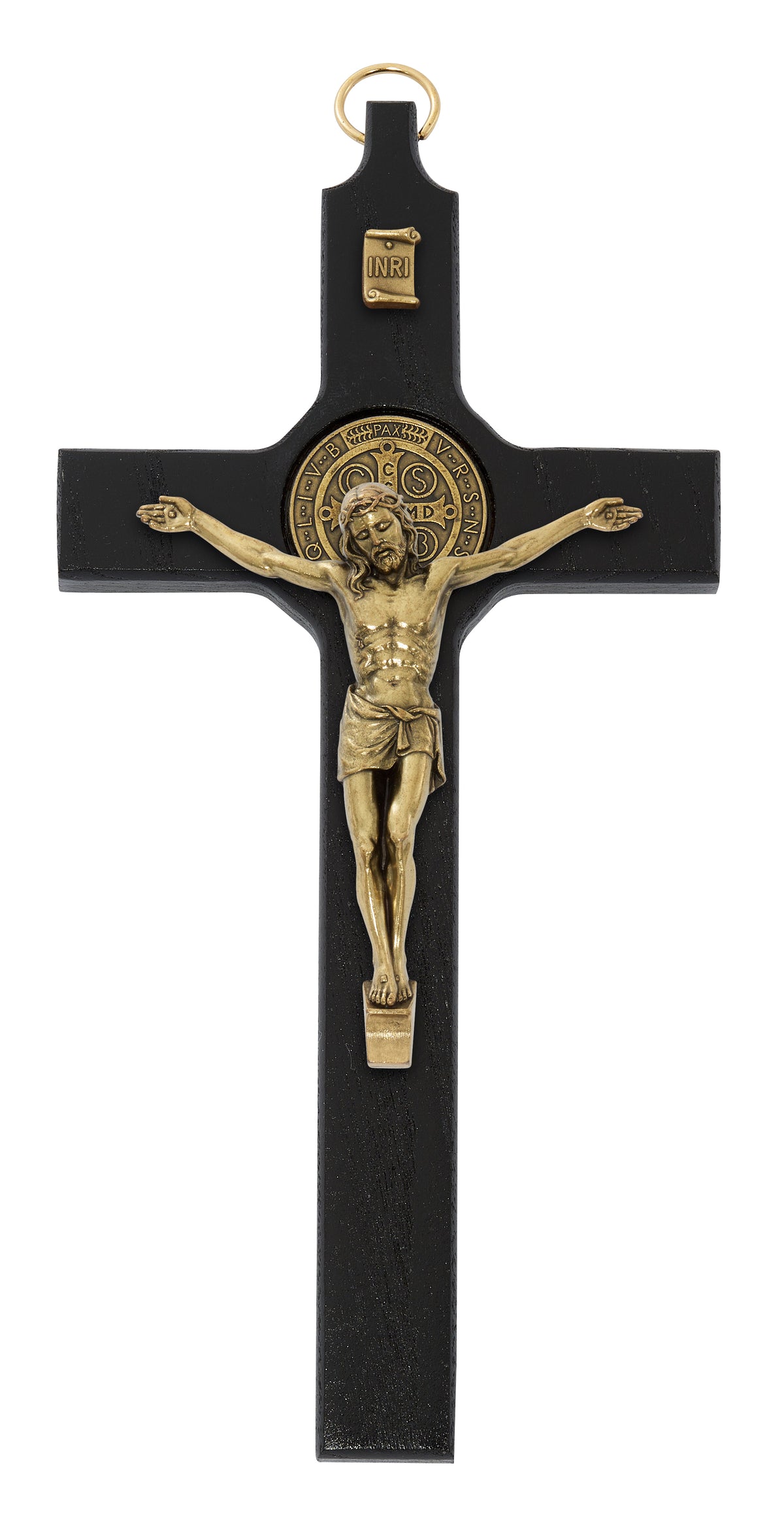 Black St. Benedict Wall Crucifix