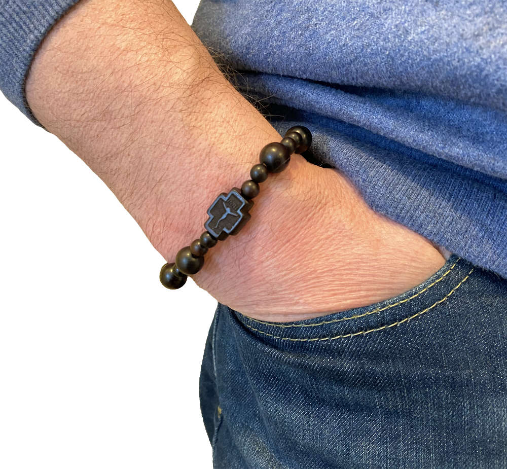 Jujube Wood Rosary Bracelet – 10mm | Catholic Devotional Bracelet