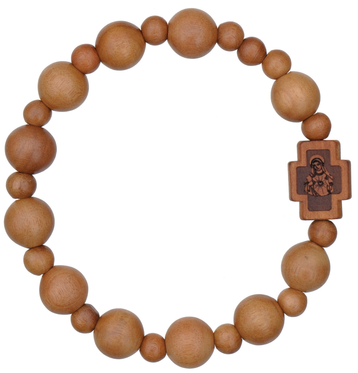 Jujube Wood Rosary Bracelet - 10mm