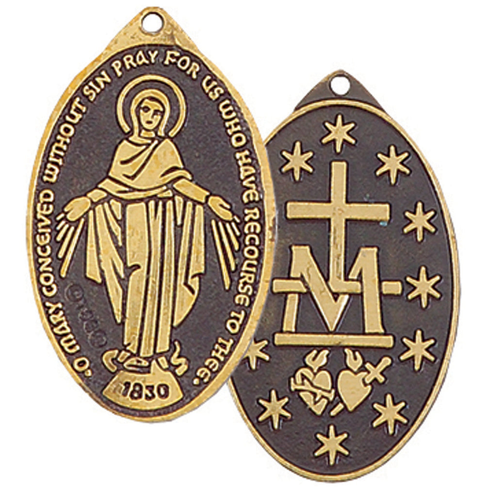 Oval Miraculous Medal Pendant